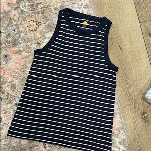 C&C California Blue & Navy Striped Tank Sleeveless Top Small